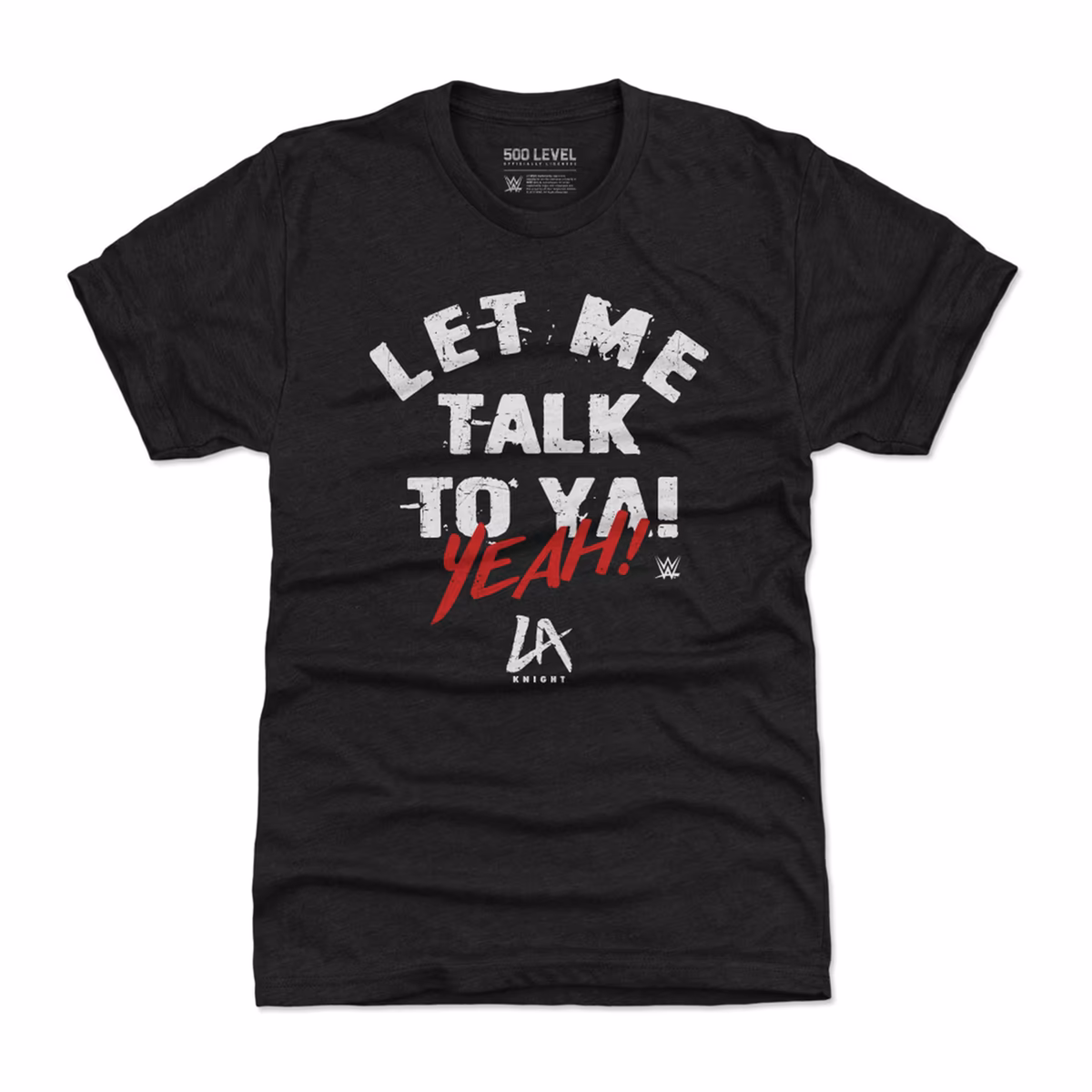 Men's 500 Level  Black LA Knight Let Me Talk To Ya! T-Shirt