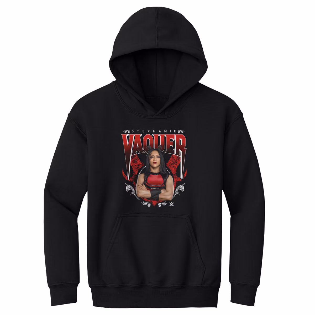 Youth 500 Level Black Stephanie Vaquer Horns Hoodie