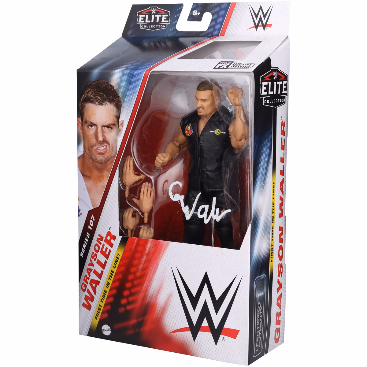 Grayson Waller WWE Autographed Mattel Elite Collection Series 107 Black Chase Variant Action Figure 6 Grayson Waller WWE Autographed Mattel Elite Collection Series 107 Black Chase Variant Action Figure