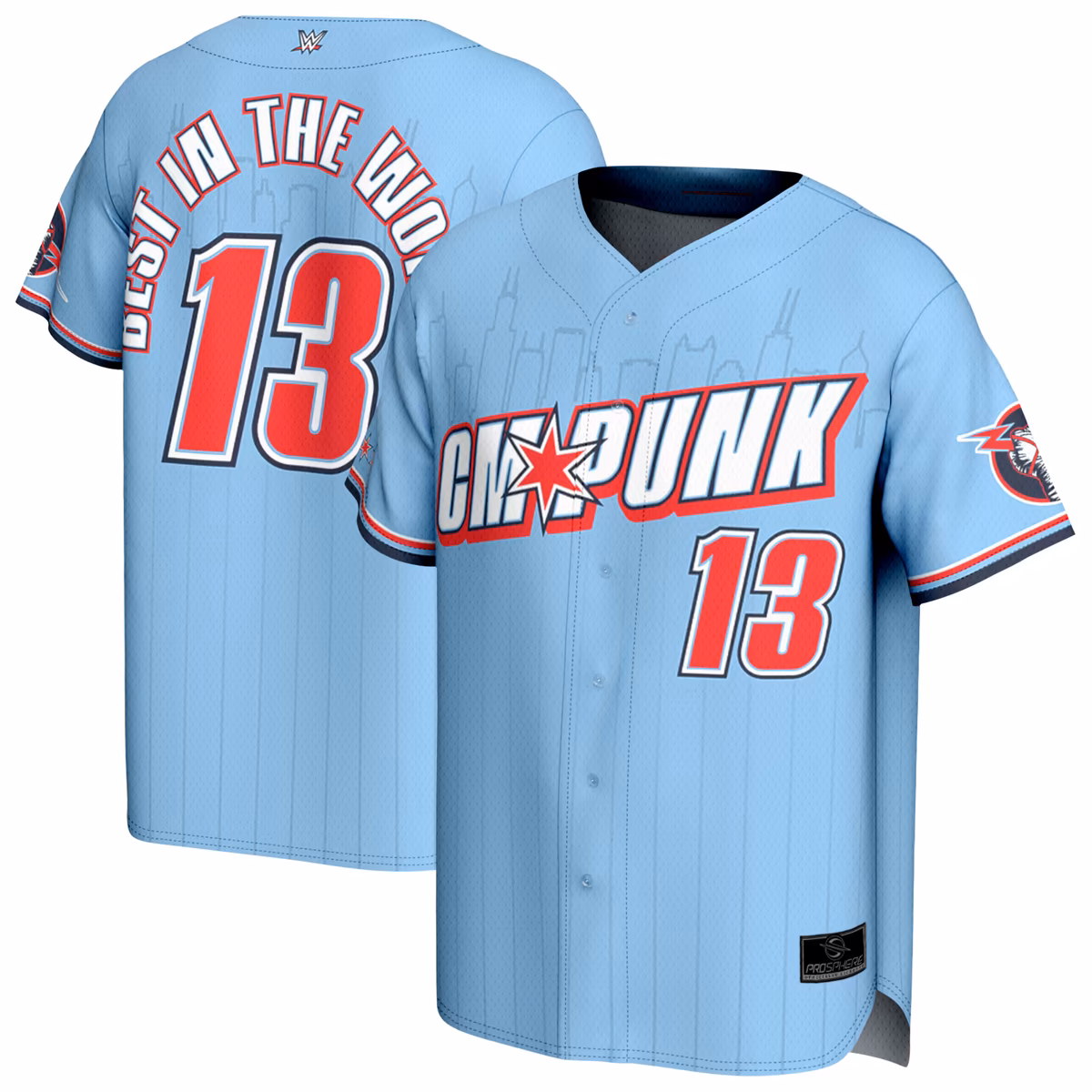 Youth ProSphere Blue CM Punk Chicago Baseball Jersey