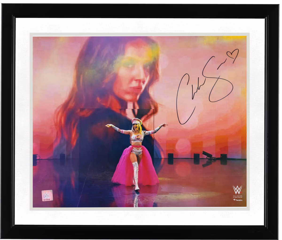 Chelsea Green Autographed WWE x Fanatics Authentic 16" x 20" Entrance Arms Out Photograph 3 Chelsea Green Autographed WWE x Fanatics Authentic 16" x 20" Entrance Arms Out Photograph