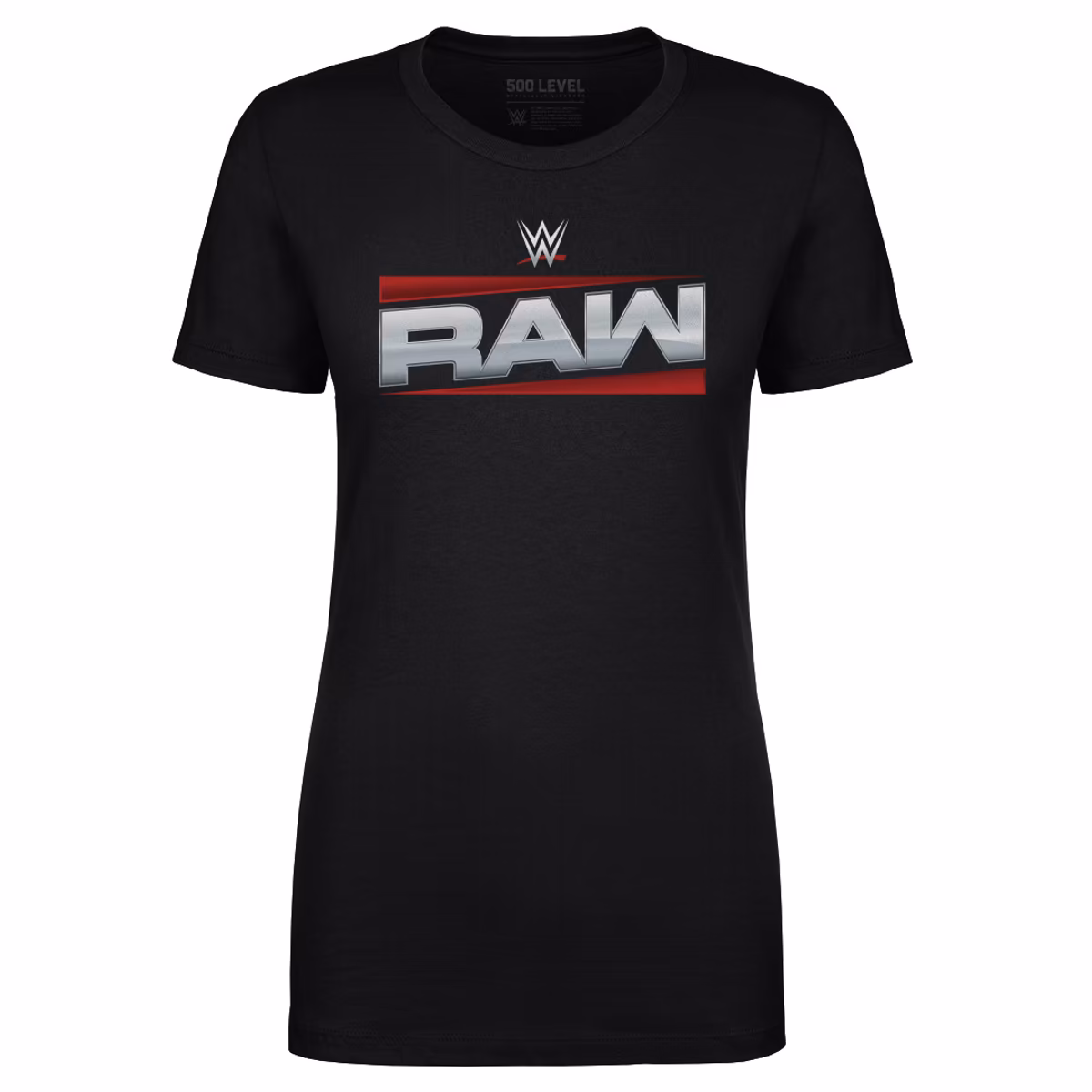 Women's 500 Level Black RAW Logo T-Shirt 9 Women's 500 Level Black RAW Logo T-Shirt