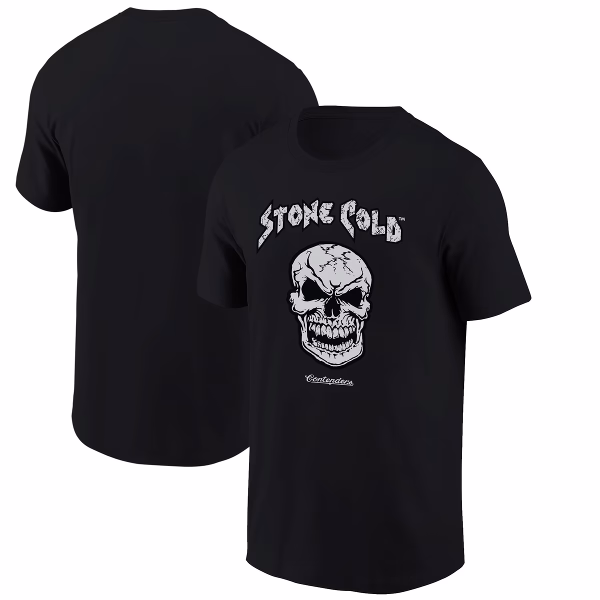 Men's Contenders Clothing Black "Stone Cold" Steve Austin Skull T-Shirt 20 Men's Contenders Clothing Black "Stone Cold" Steve Austin Skull T-Shirt