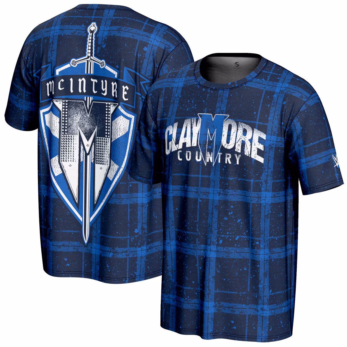 Men's ProSphere Blue Drew McIntyre Claymore Country T-Shirt