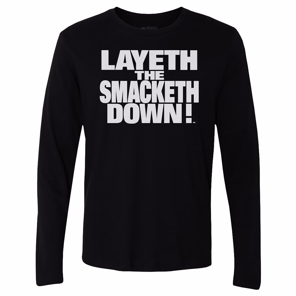 Men's 500 Level Black The Rock Layeth The Smacketh Down Long Sleeve T-Shirt 7 Men's 500 Level Black The Rock Layeth The Smacketh Down Long Sleeve T-Shirt