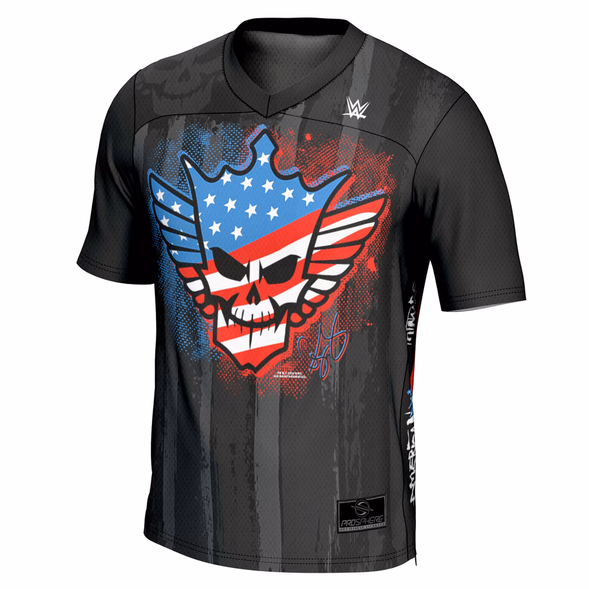 Men's ProSphere Black Cody Rhodes American Nightmare Flag Football Fashion Jersey 3 Men's ProSphere Black Cody Rhodes American Nightmare Flag Football Fashion Jersey