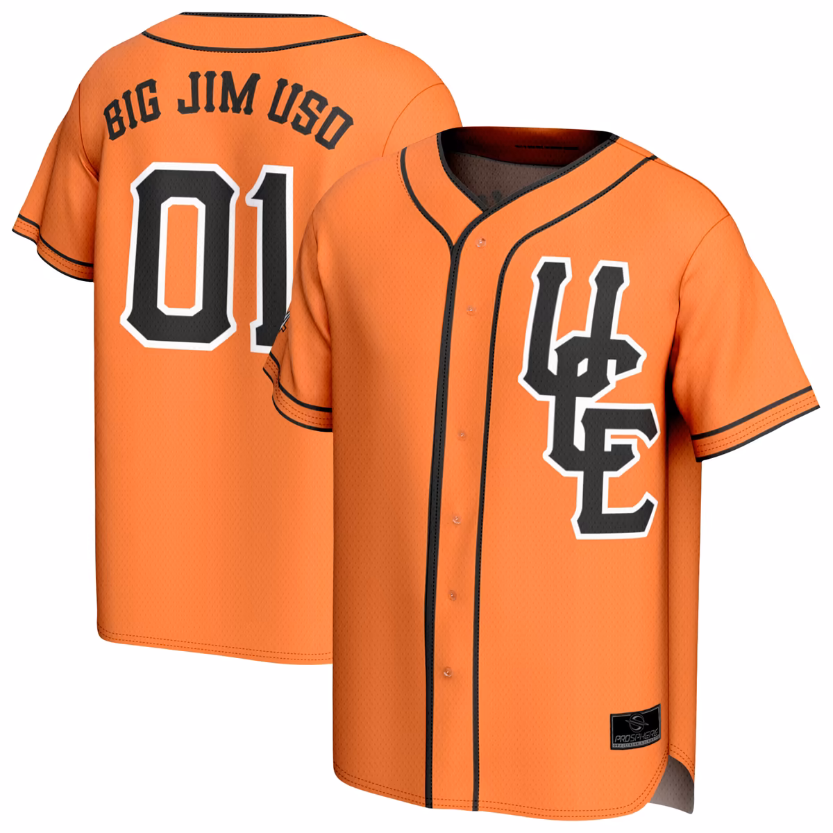Men's ProSphere Orange Jimmy Uso Fashion Baseball Jersey