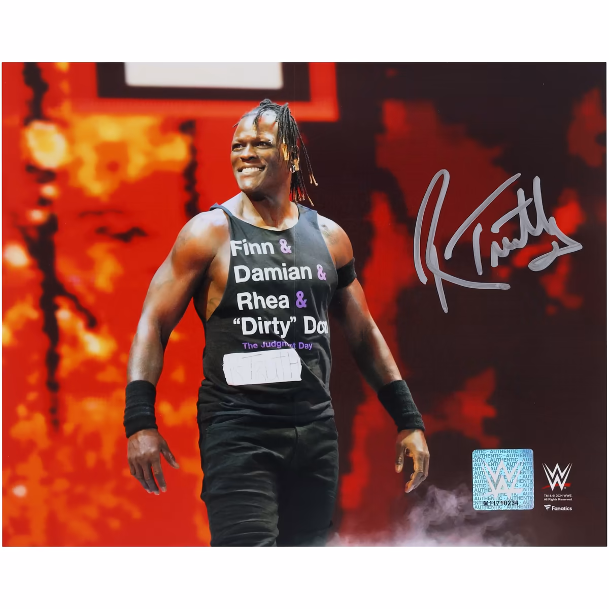 R-Truth WWE Autographed 8" x 10" Entrance Photograph