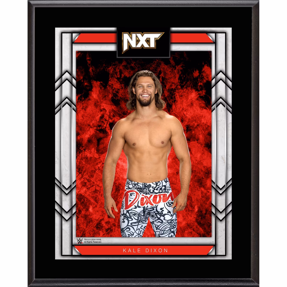 Kale Dixon WWE NXT 10.5" x 13" Sublimated Plaque