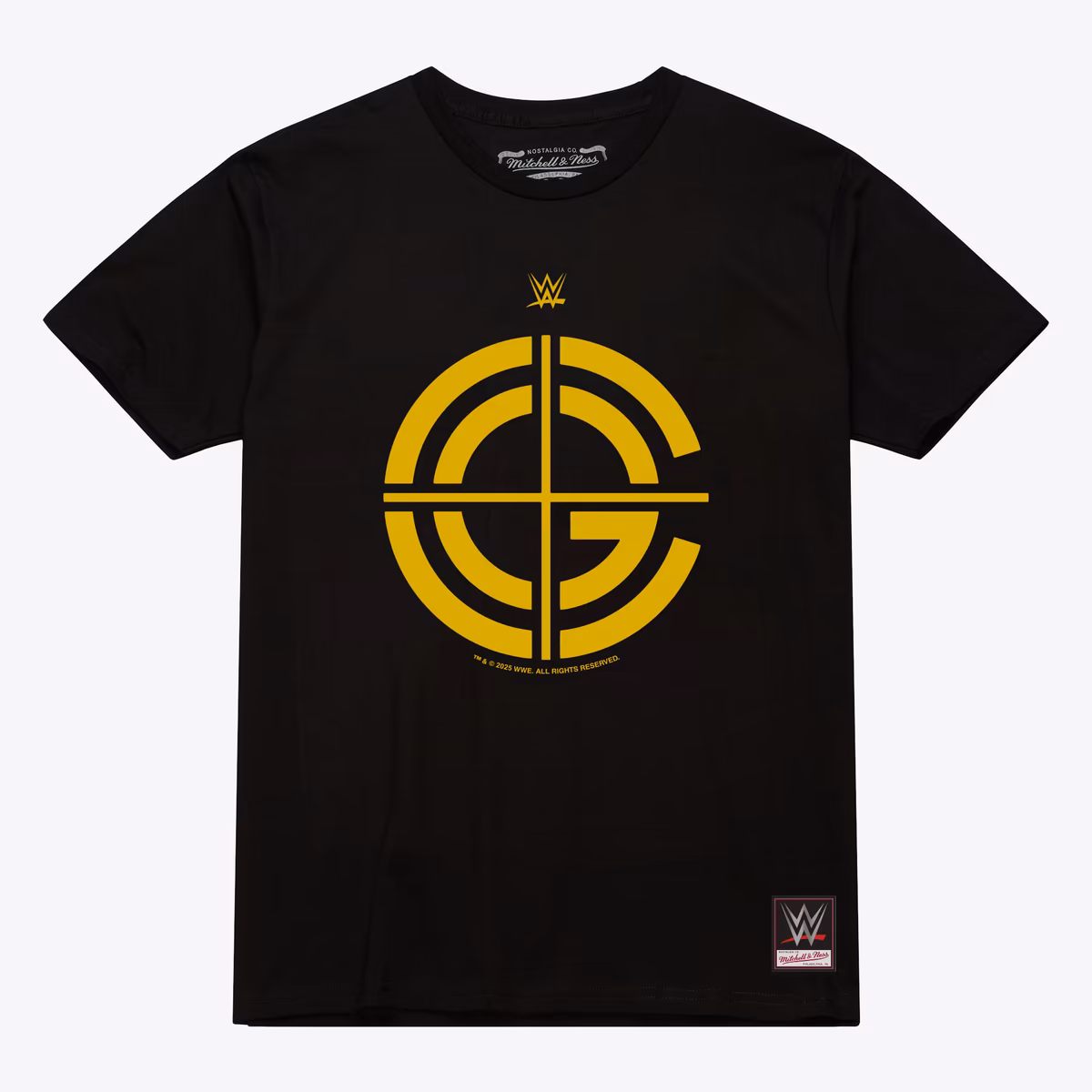 Men's Mitchell & Ness Black John Cena Bulldog Cross Hair Classic T-Shirt 2 Men's Mitchell & Ness Black John Cena Bulldog Cross Hair Classic T-Shirt
