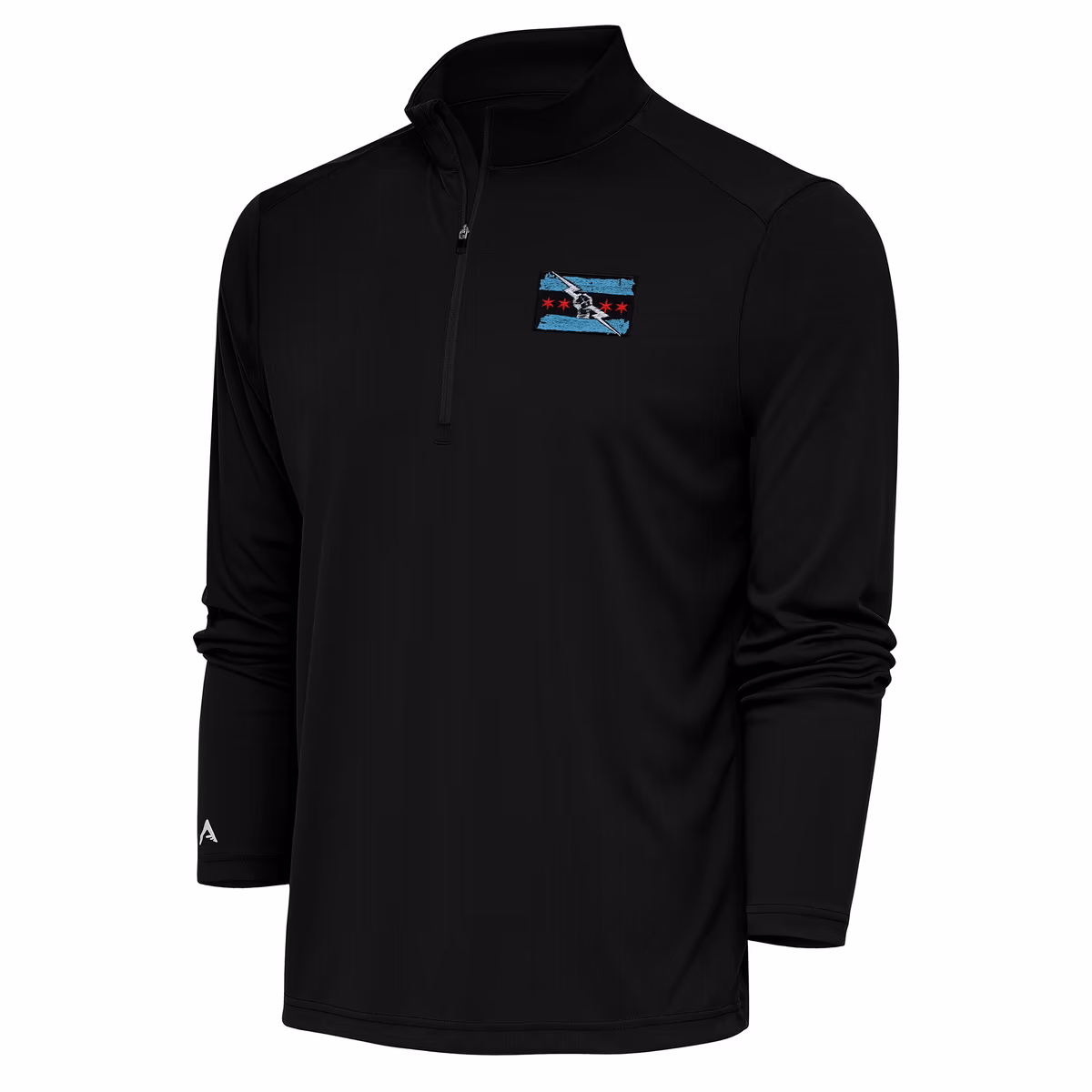 Men's Antigua Black CM Punk Tribute Quarter-Zip Pullover Top 1 Men's Antigua Black CM Punk Tribute Quarter-Zip Pullover Top