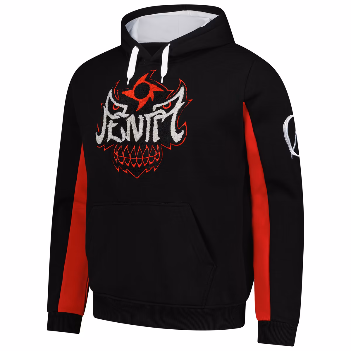 Men's WWE Authentic Black Penta Logo Chenille Pullover Hoodie 3 Men's WWE Authentic Black Penta Logo Chenille Pullover Hoodie