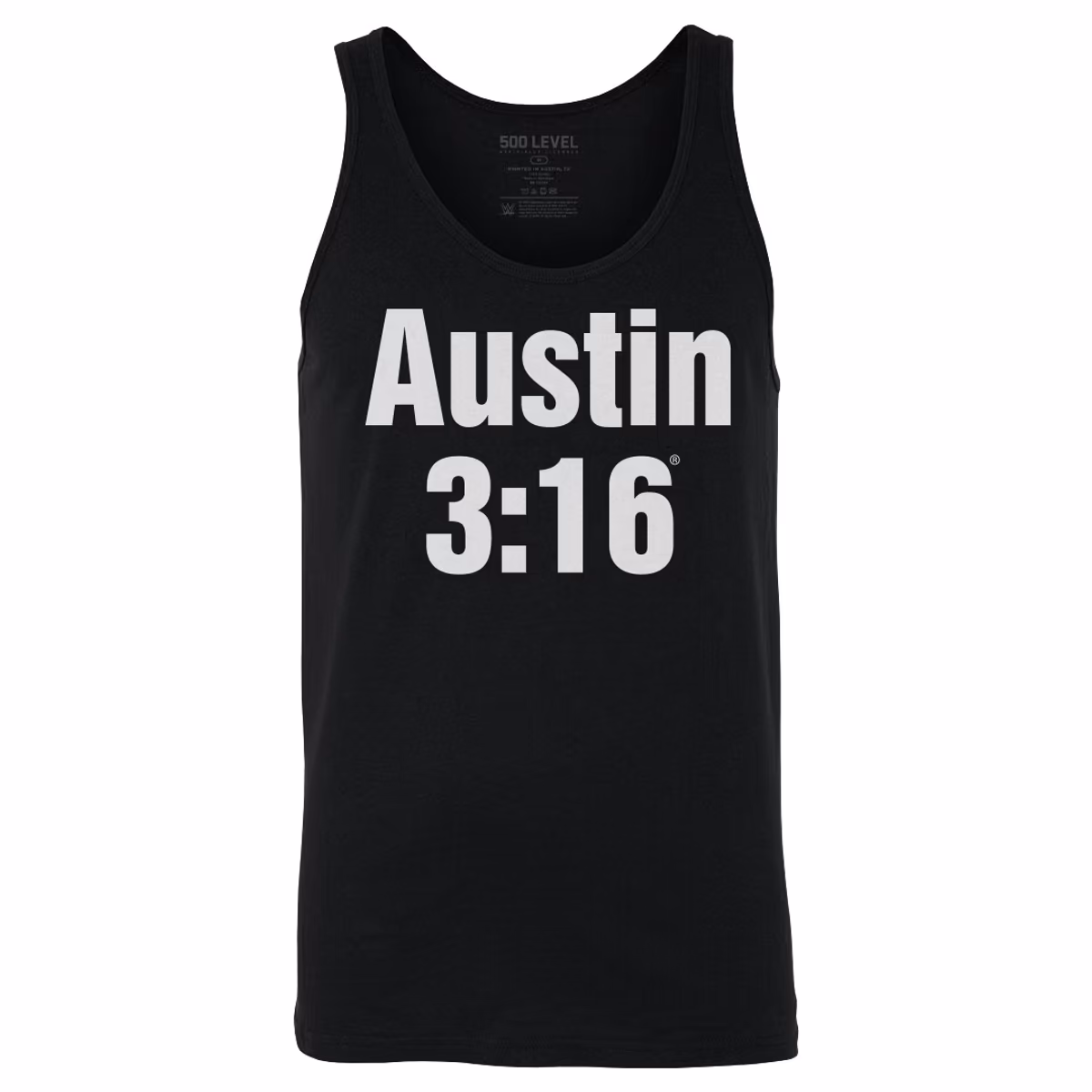 Men's 500 Level Black "Stone Cold" Steve Austin 3:16 Tank Top