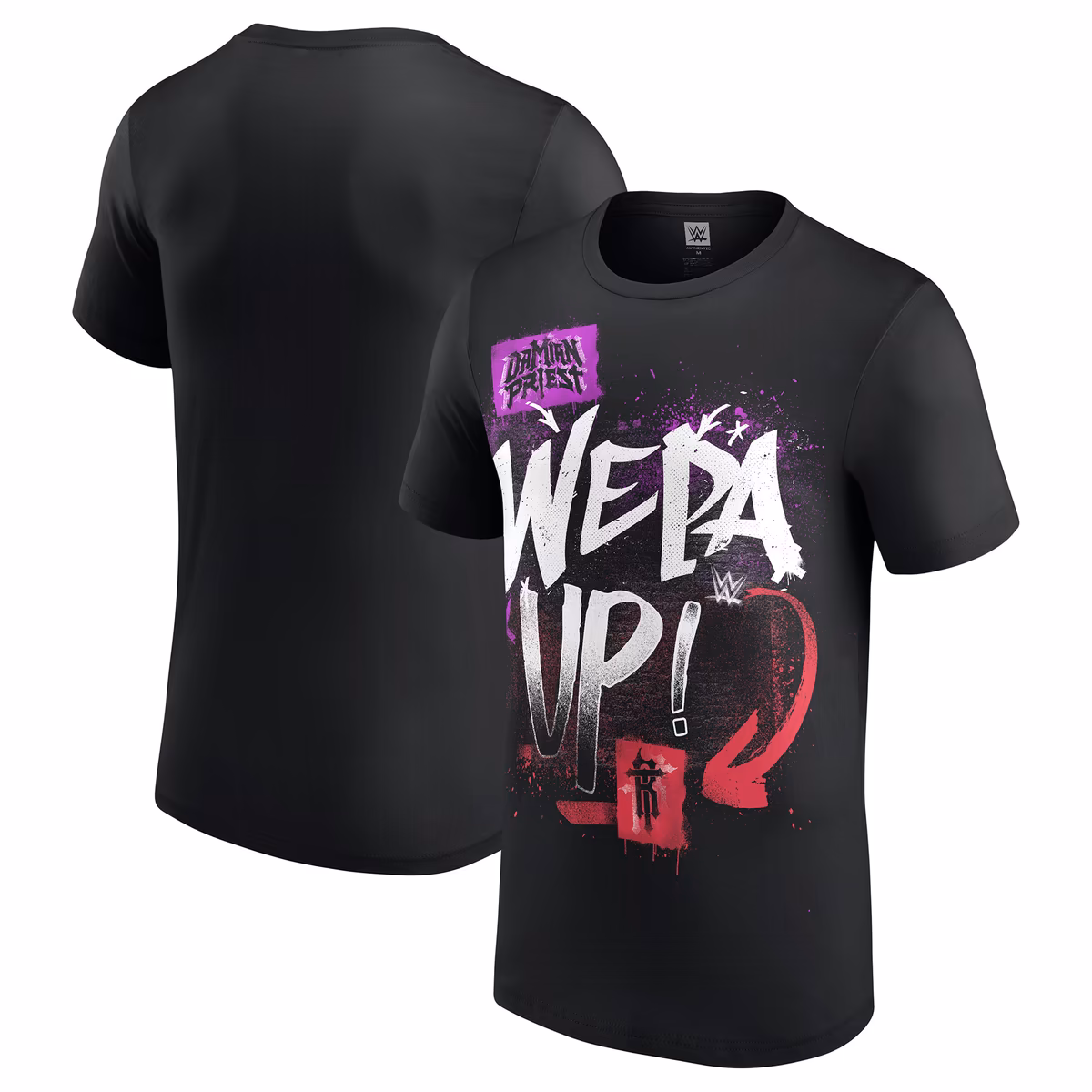 Men's Black R-Truth & Damian Priest Wepa Up! T-Shirt