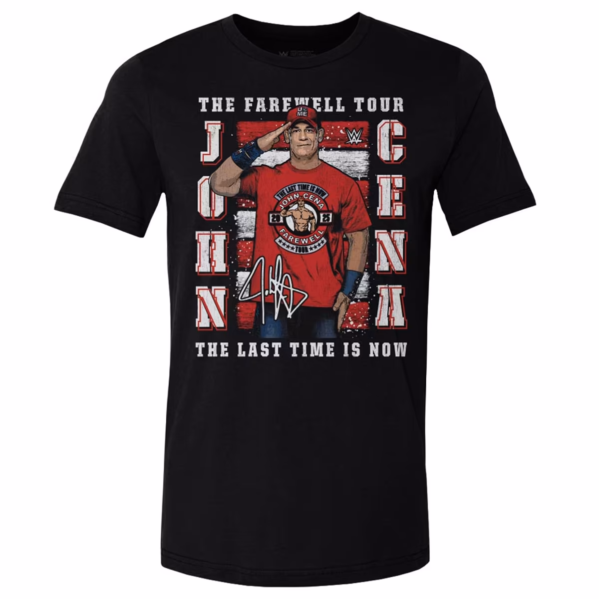 Men's 500 Level Black John Cena Farewell Tour 2025 T-Shirt