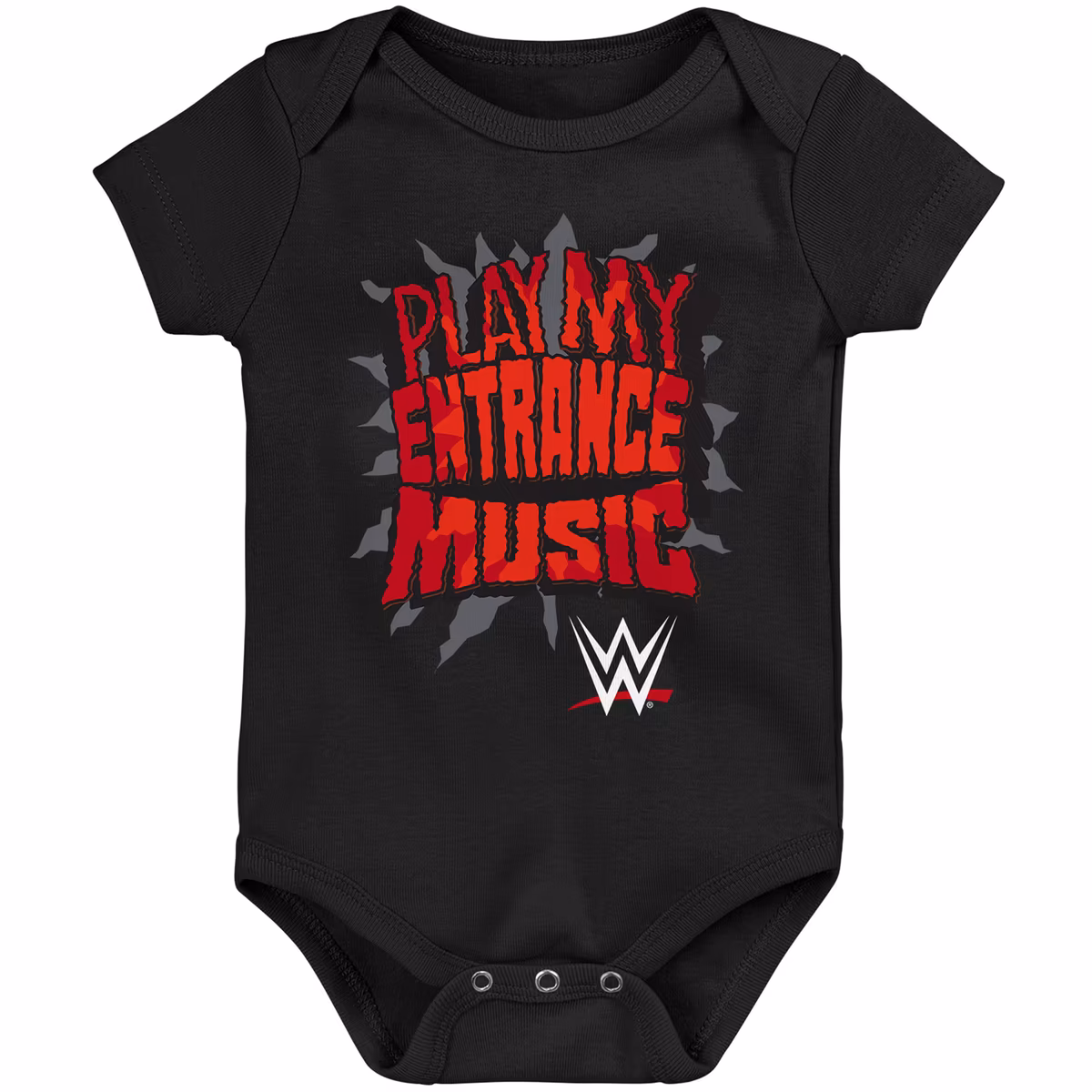 Infant Red/Black/Gray WWE Logo Three-Piece Bodysuit Set 3 Infant Red/Black/Gray WWE Logo Three-Piece Bodysuit Set
