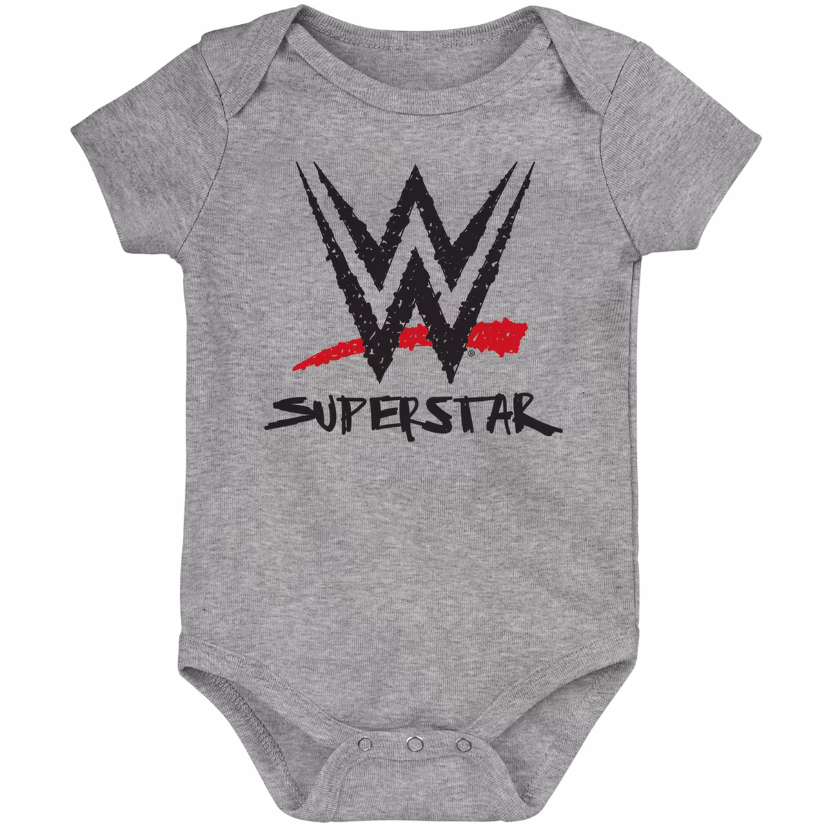 Infant Red/Black/Gray WWE Logo Three-Piece Bodysuit Set 4 Infant Red/Black/Gray WWE Logo Three-Piece Bodysuit Set
