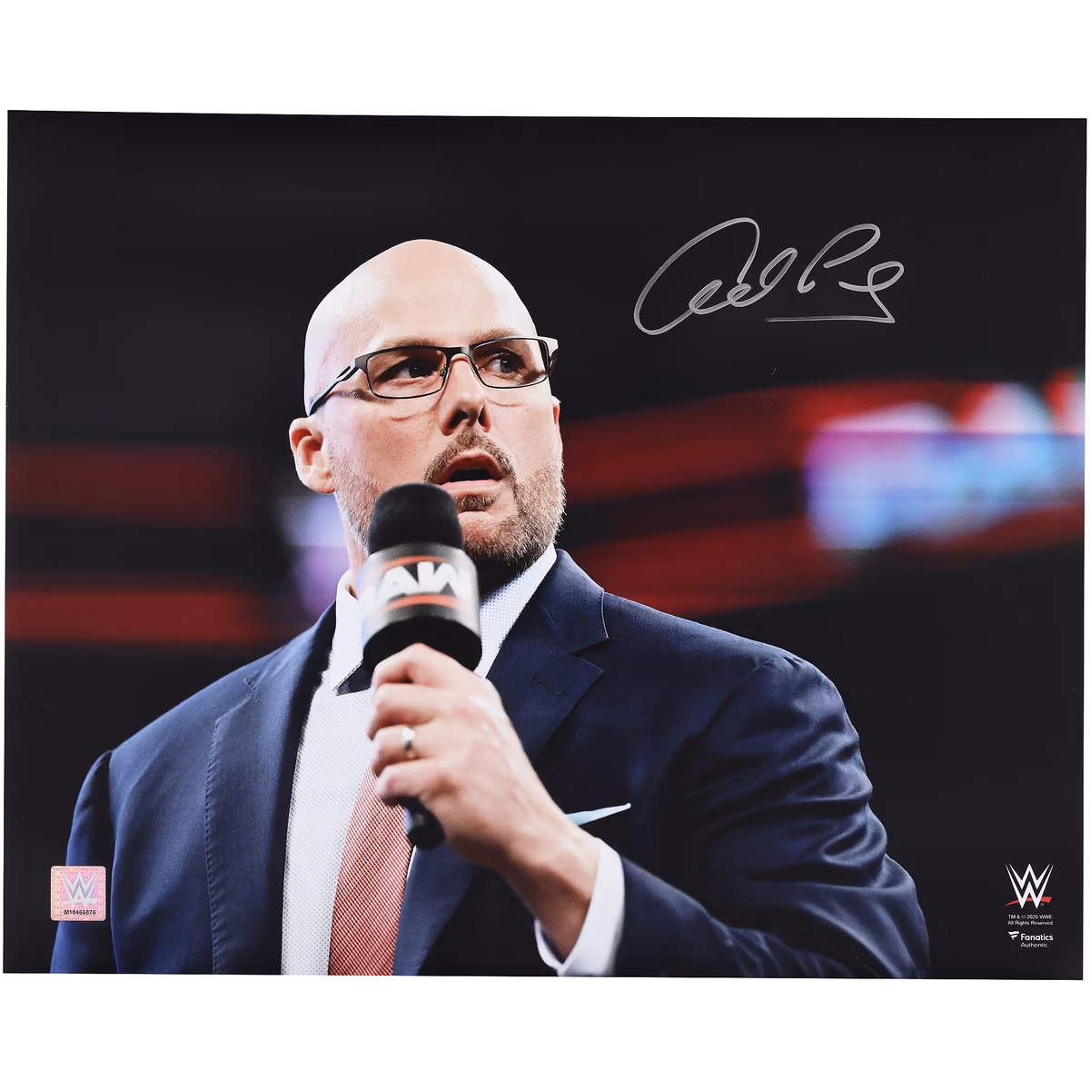 Adam Pearce WWE Autographed 16" x 20" Standing In-Ring Photograph
