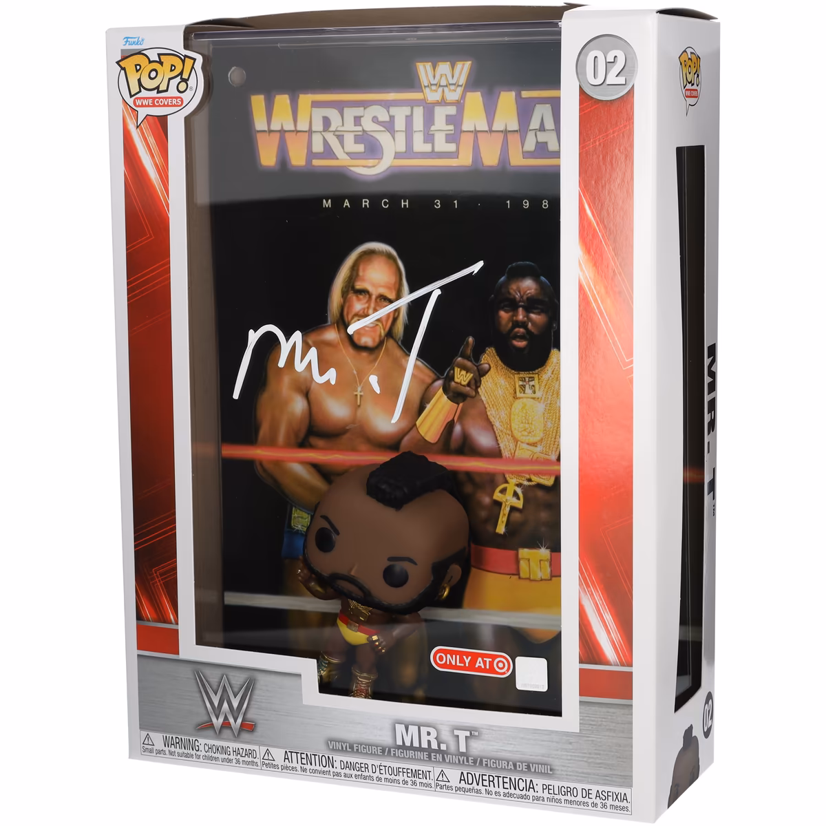 Mr. T WWE Autographed #18 WWE WrestleMania Covers Funko Pop! Figurine