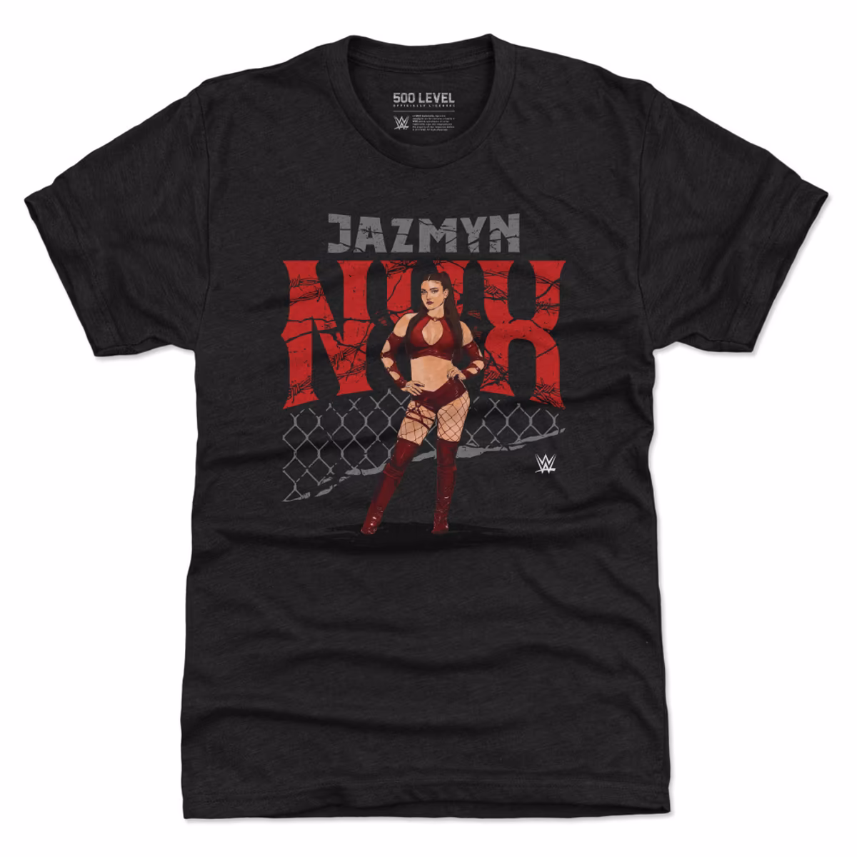 Men's 500 Level Heather Black Jazmyn Nyx Cage Tri-Blend T-Shirt 1 Men's 500 Level Heather Black Jazmyn Nyx Cage Tri-Blend T-Shirt