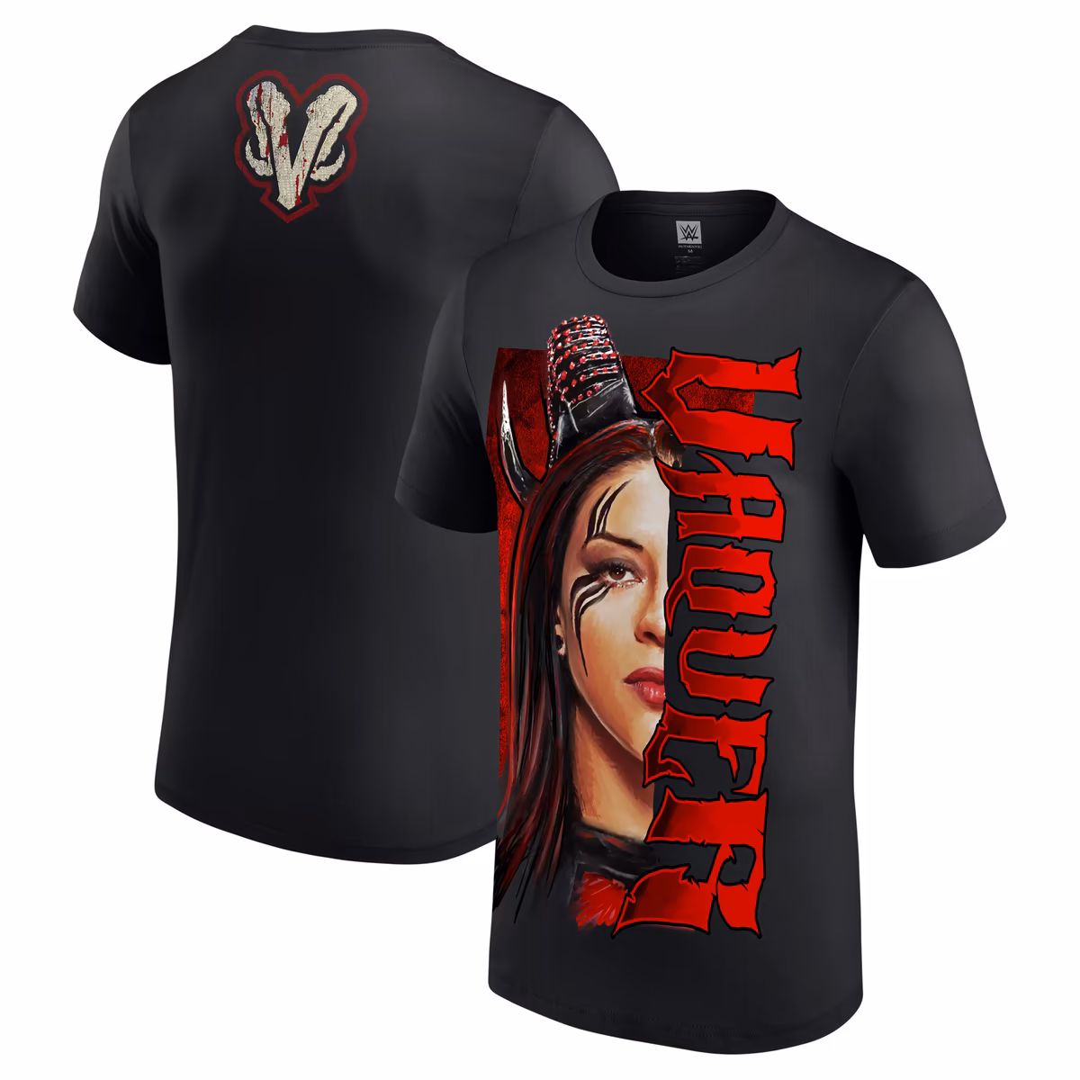Men's Black Stephanie Vaquer Split Face T-Shirt