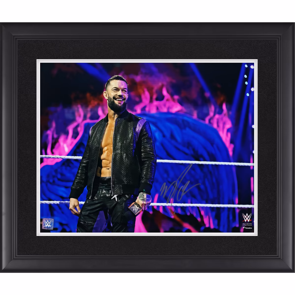 Finn Balor WWE Autographed Framed 16" x 20" Standing in Ring Photograph