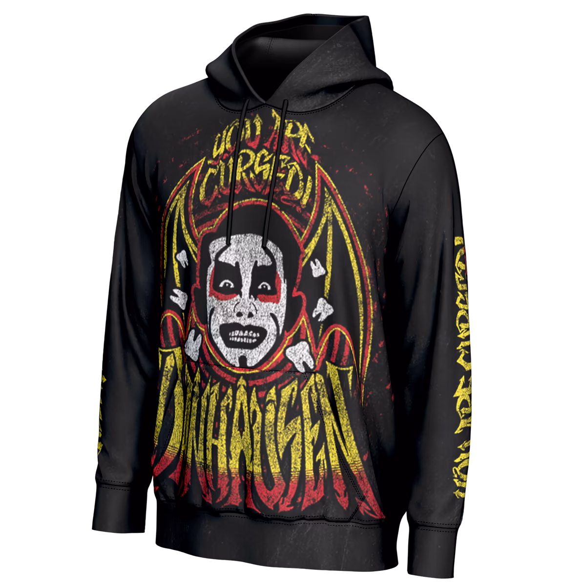 Men's ProSphere Black Danhausen You Are Cursed Hoodie 3 Men's ProSphere Black Danhausen You Are Cursed Hoodie