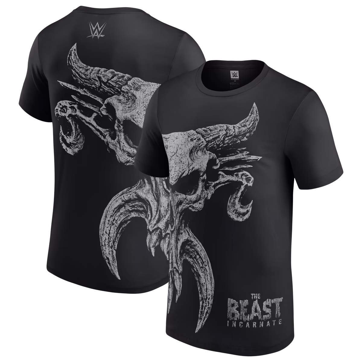 Men's Black Brock Lesnar All Over Skull T-Shirt