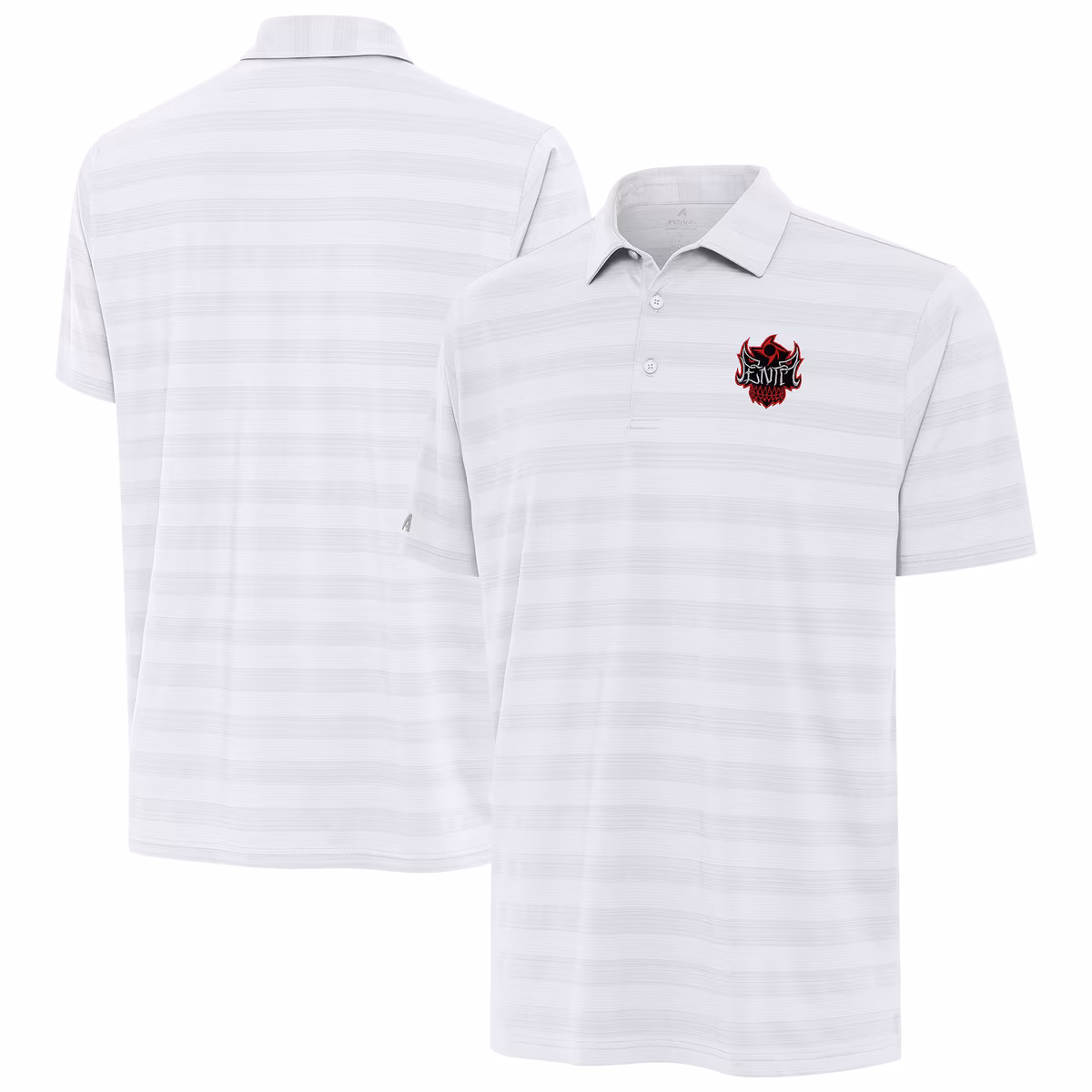Men's Antigua White Penta Tunnel Polo