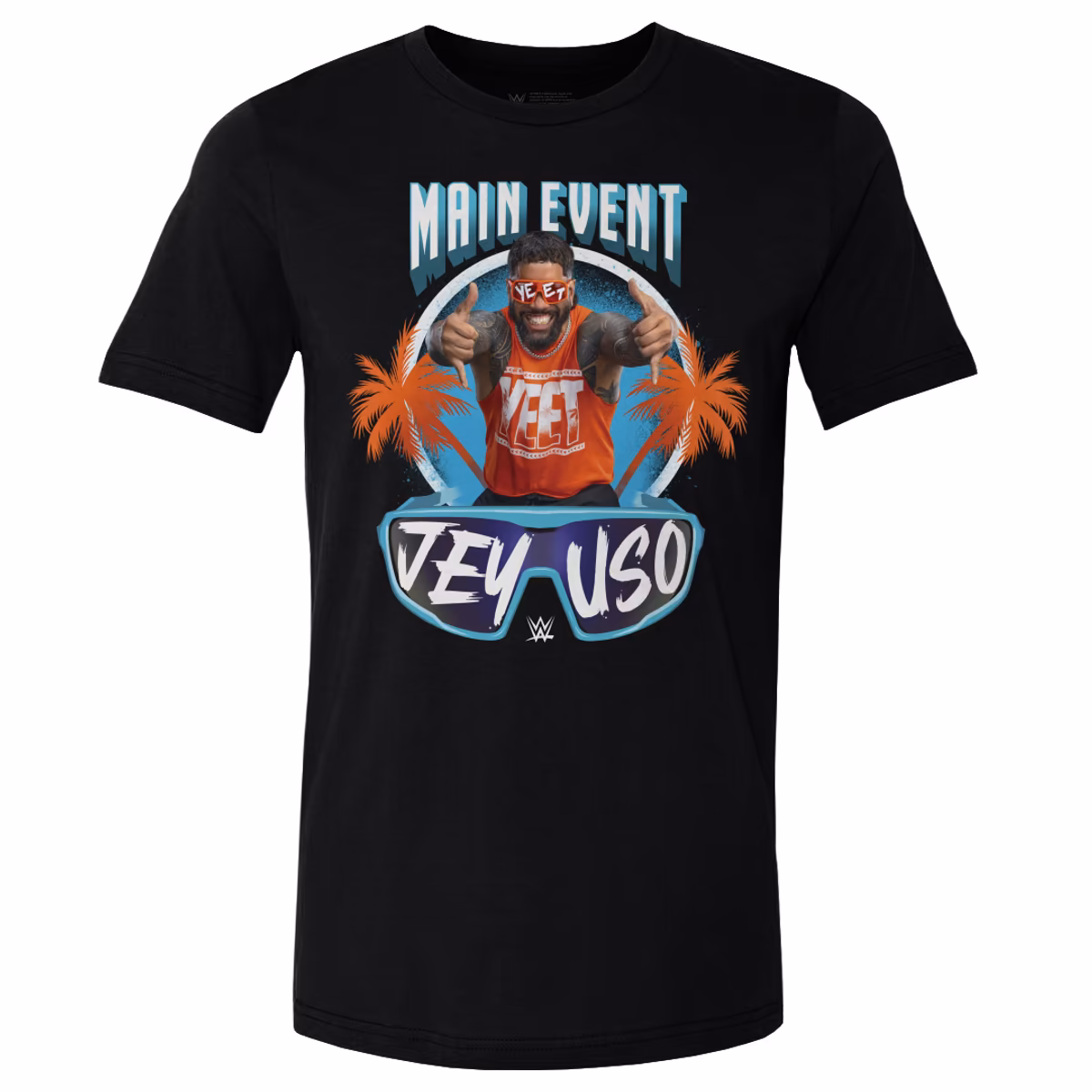 Men's 500 Level Black Jey Uso Main Event Palms T-Shirt