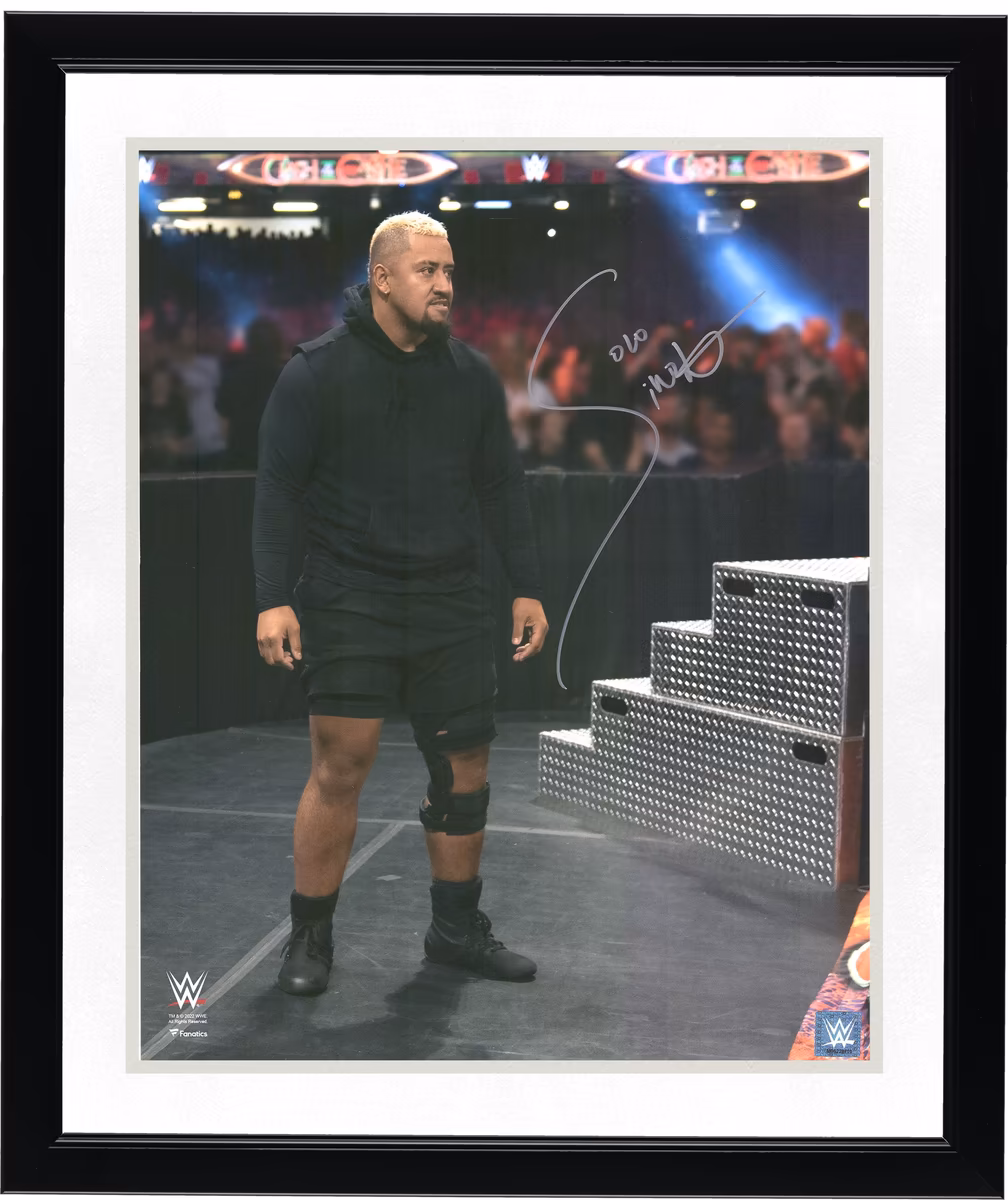 Solo Sikoa Autographed 16" x 20" Clash at the Castle Debut Photograph 3 Solo Sikoa Autographed 16" x 20" Clash at the Castle Debut Photograph