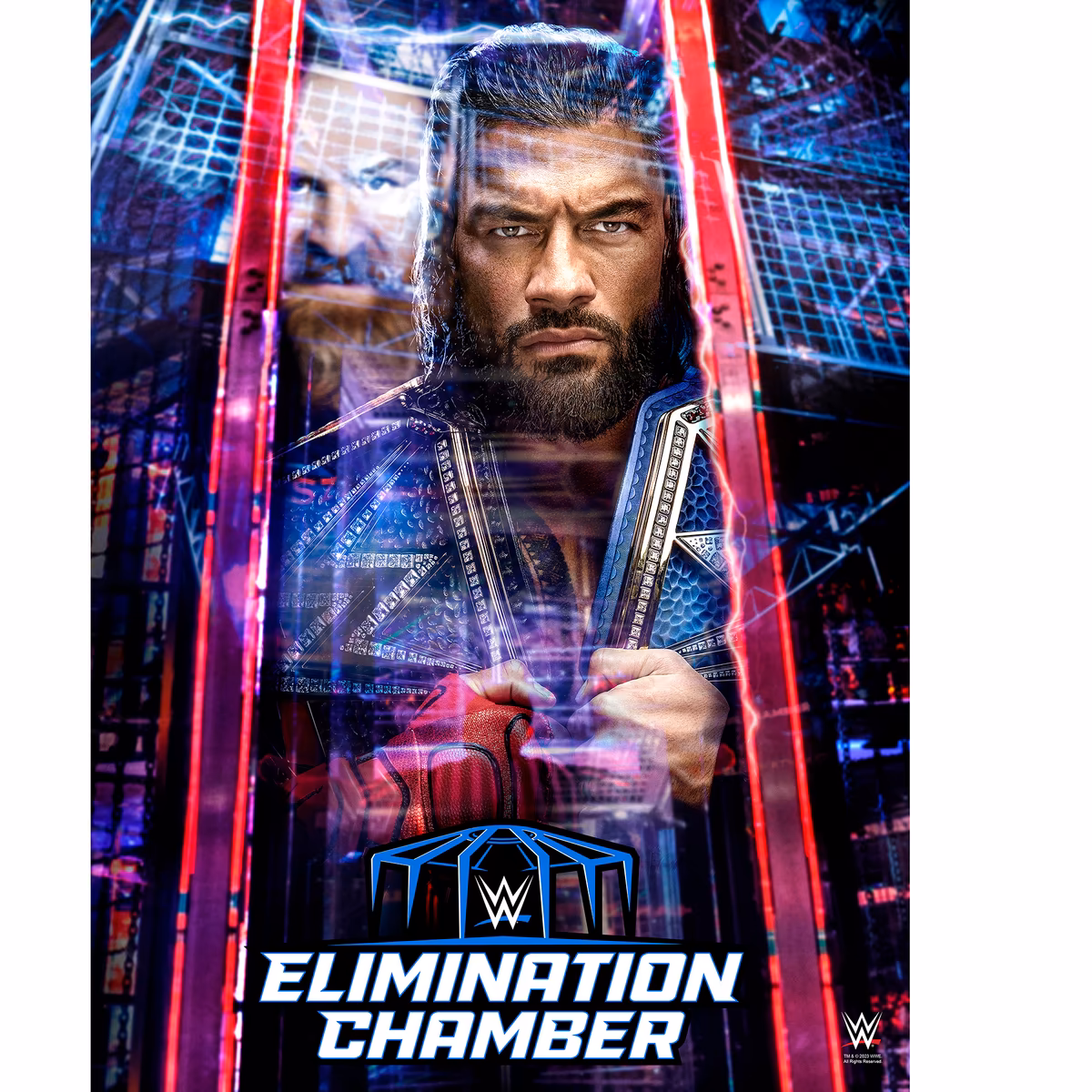 2023 WWE Elimination Chamber 18" x 24" Event Poster Art Photograph 1 2023 WWE Elimination Chamber 18" x 24" Event Poster Art Photograph