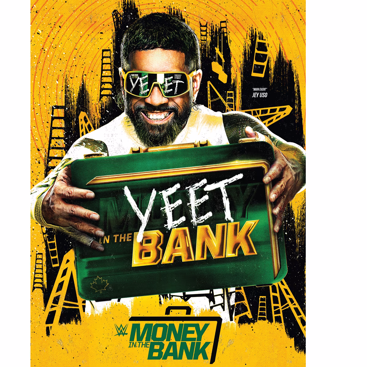 2024 Money in the Bank WWE 18" x 24" Event Poster Art Photograph