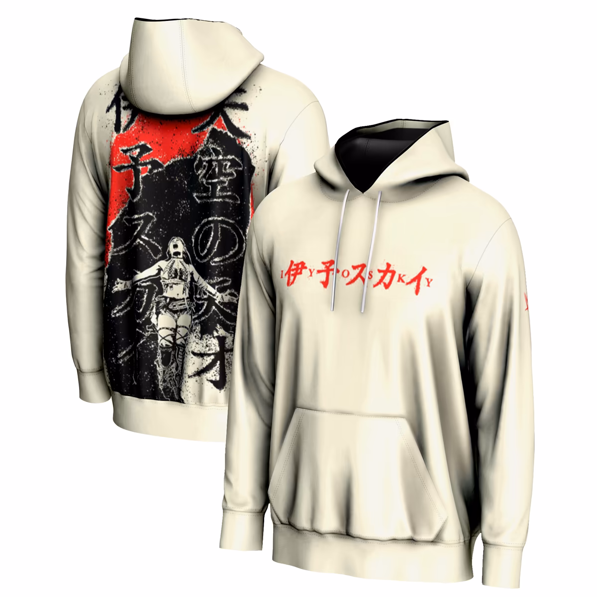 Men's ProSphere Cream IYO SKY Japanese Pullover Hoodie