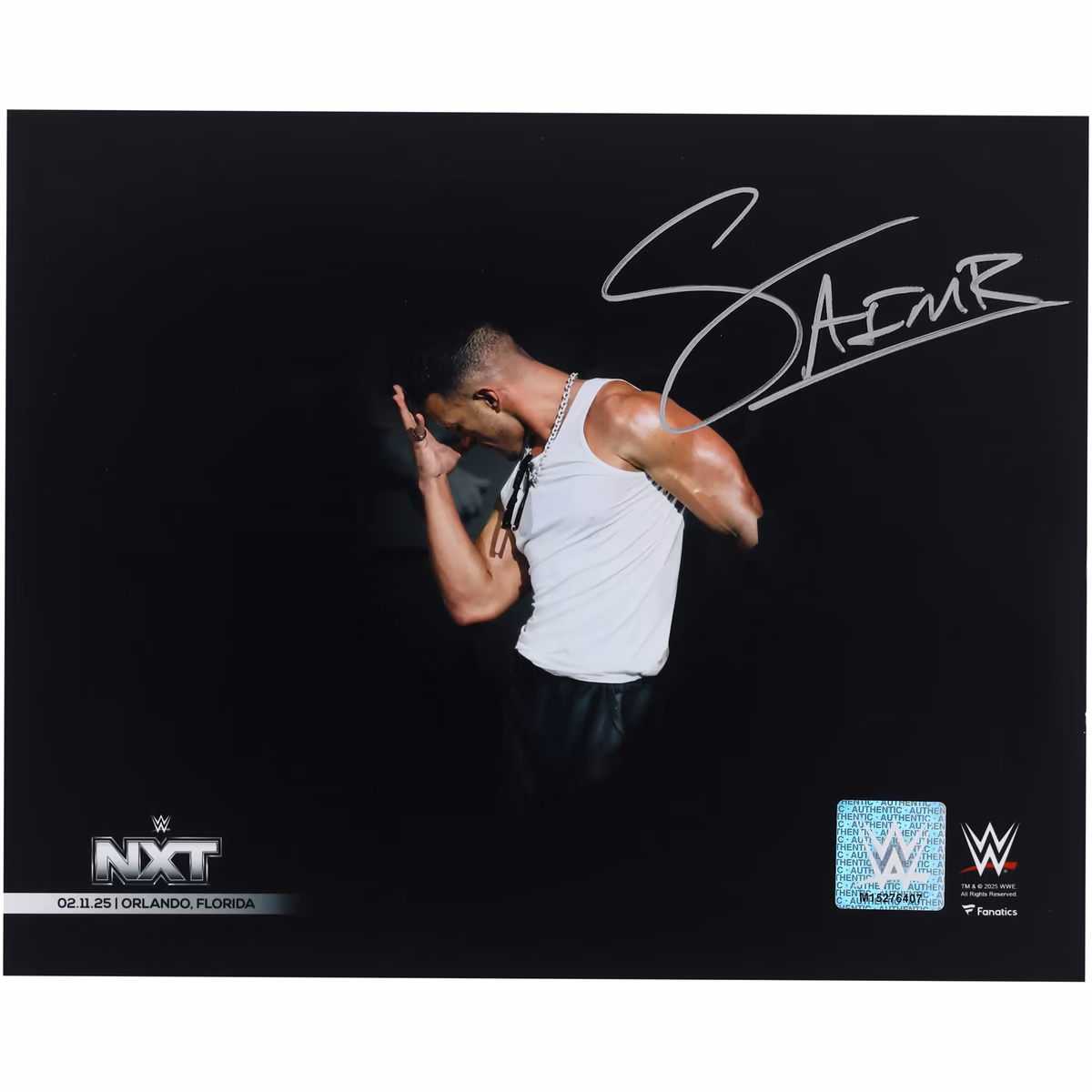 Ricky Saints WWE Autographed 8" x 10" NXT Debut Photograph