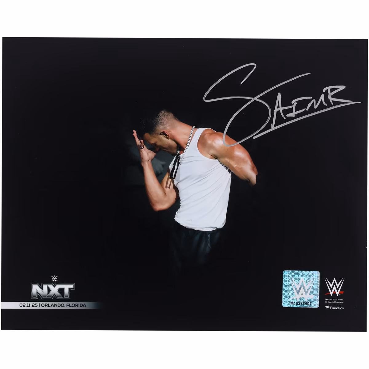 Ricky Saints WWE Autographed 8" x 10" NXT Debut Photograph