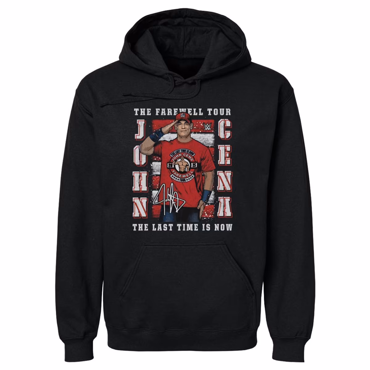 Men's 500 Level Black John Cena Farewell Tour 2025 Pullover Hoodie