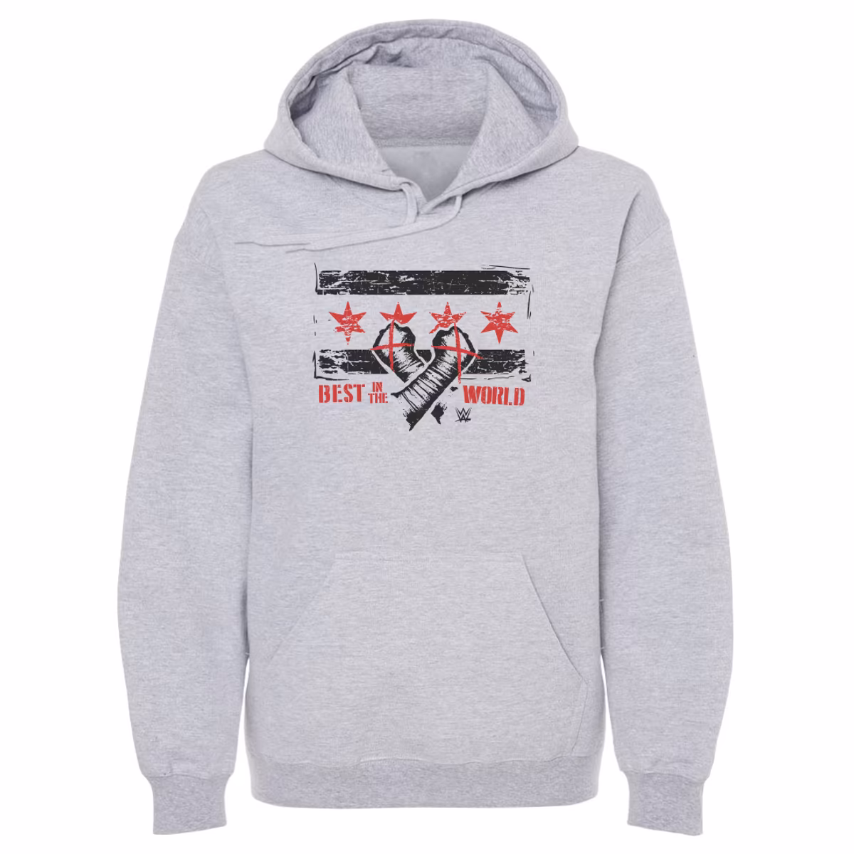 Men's 500 Level Gray CM Punk Chicago Flag Pullover Hoodie