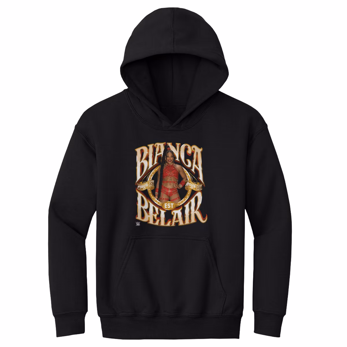 Youth 500 Level Black Bianca Belair Superstar Name Hoodie 4 Youth 500 Level Black Bianca Belair Superstar Name Hoodie