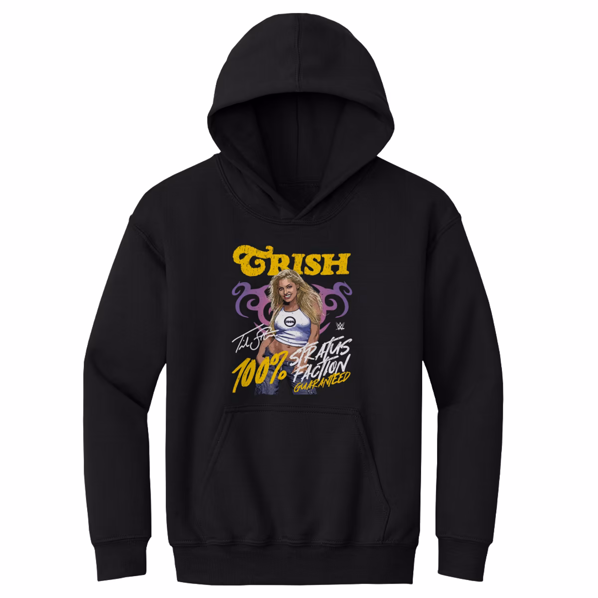 Youth 500 Level Black Trish Stratus Stratusfaction Pullover Hoodie 2 Youth 500 Level Black Trish Stratus Stratusfaction Pullover Hoodie
