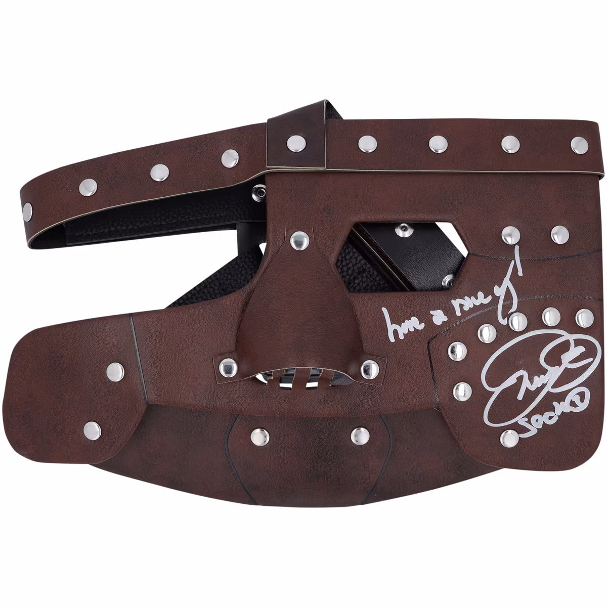 Mankind WWE Autographed Replica Mask with "Have a Nice Day!" Inscription 1 Mankind WWE Autographed Replica Mask with "Have a Nice Day!" Inscription