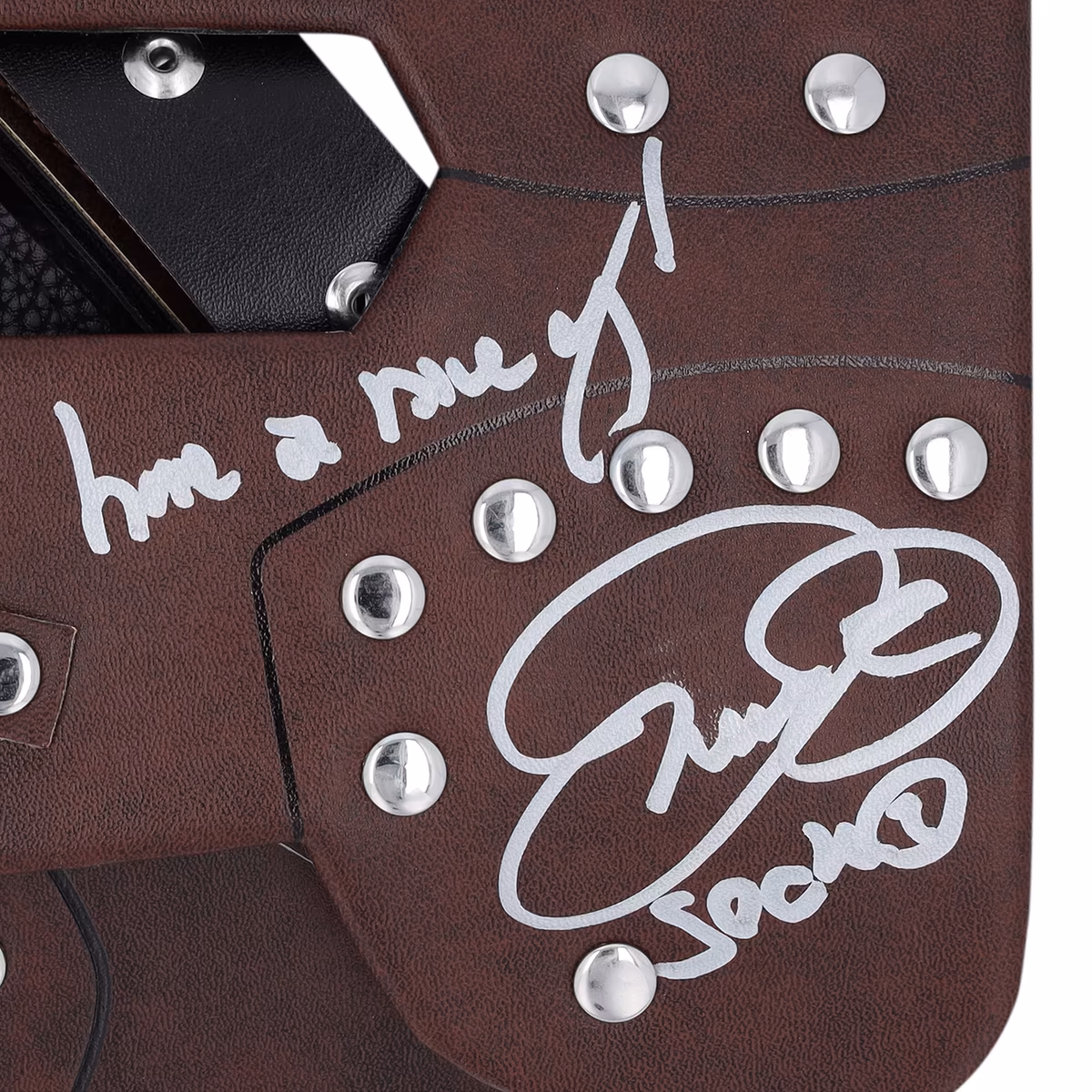 Mankind WWE Autographed Replica Mask with "Have a Nice Day!" Inscription 3 Mankind WWE Autographed Replica Mask with "Have a Nice Day!" Inscription