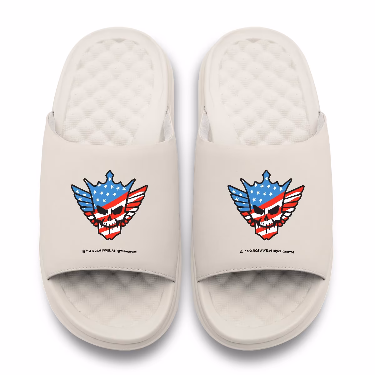Men's ISlide Cody Rhodes American Skull Motive Slide Sandals 3 Men's ISlide Cody Rhodes American Skull Motive Slide Sandals