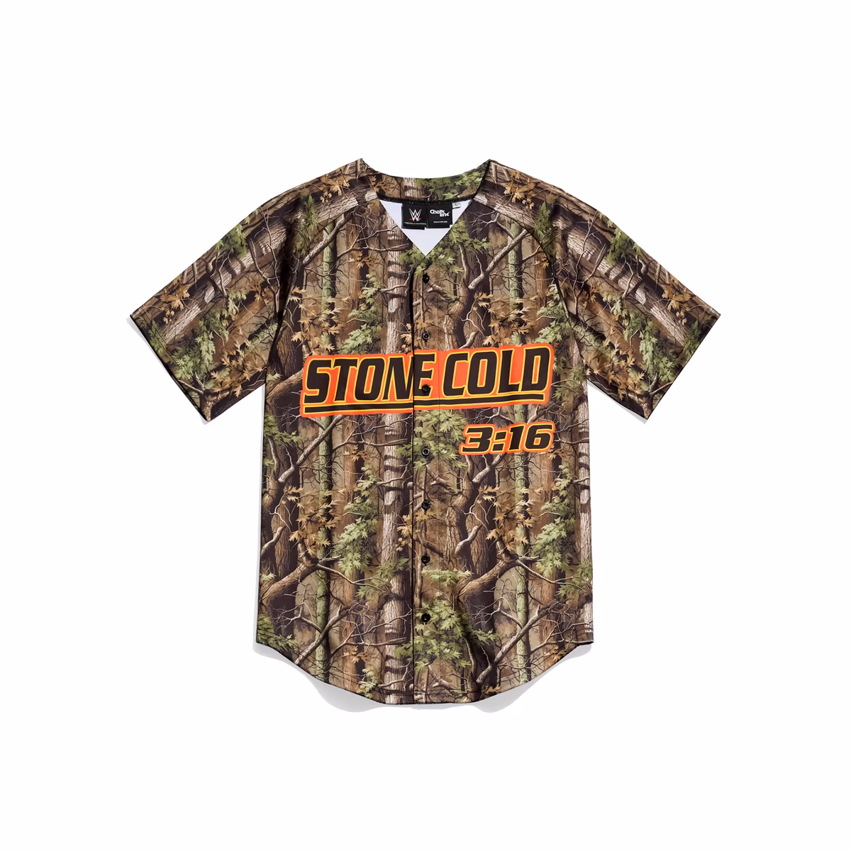 Men's Chalk Line Camo "Stone Cold" Steve Austin Fashion Baseball Jersey
