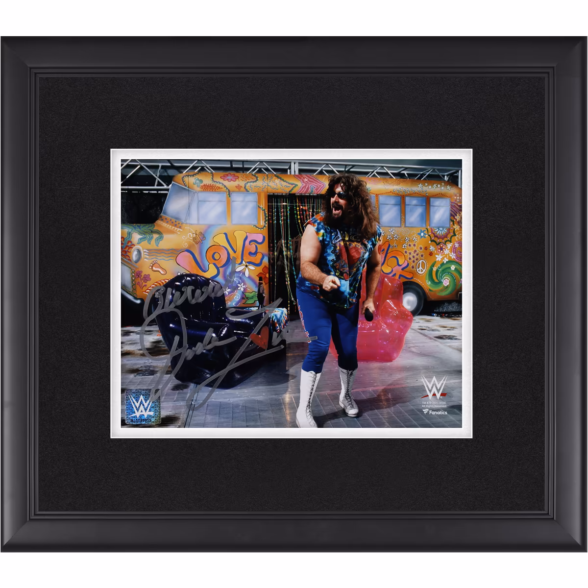 Mick Foley WWE Autographed Framed 8" x 10" Entrance Photograph with "Owww!" Inscription 6 Mick Foley WWE Autographed Framed 8" x 10" Entrance Photograph with "Owww!" Inscription