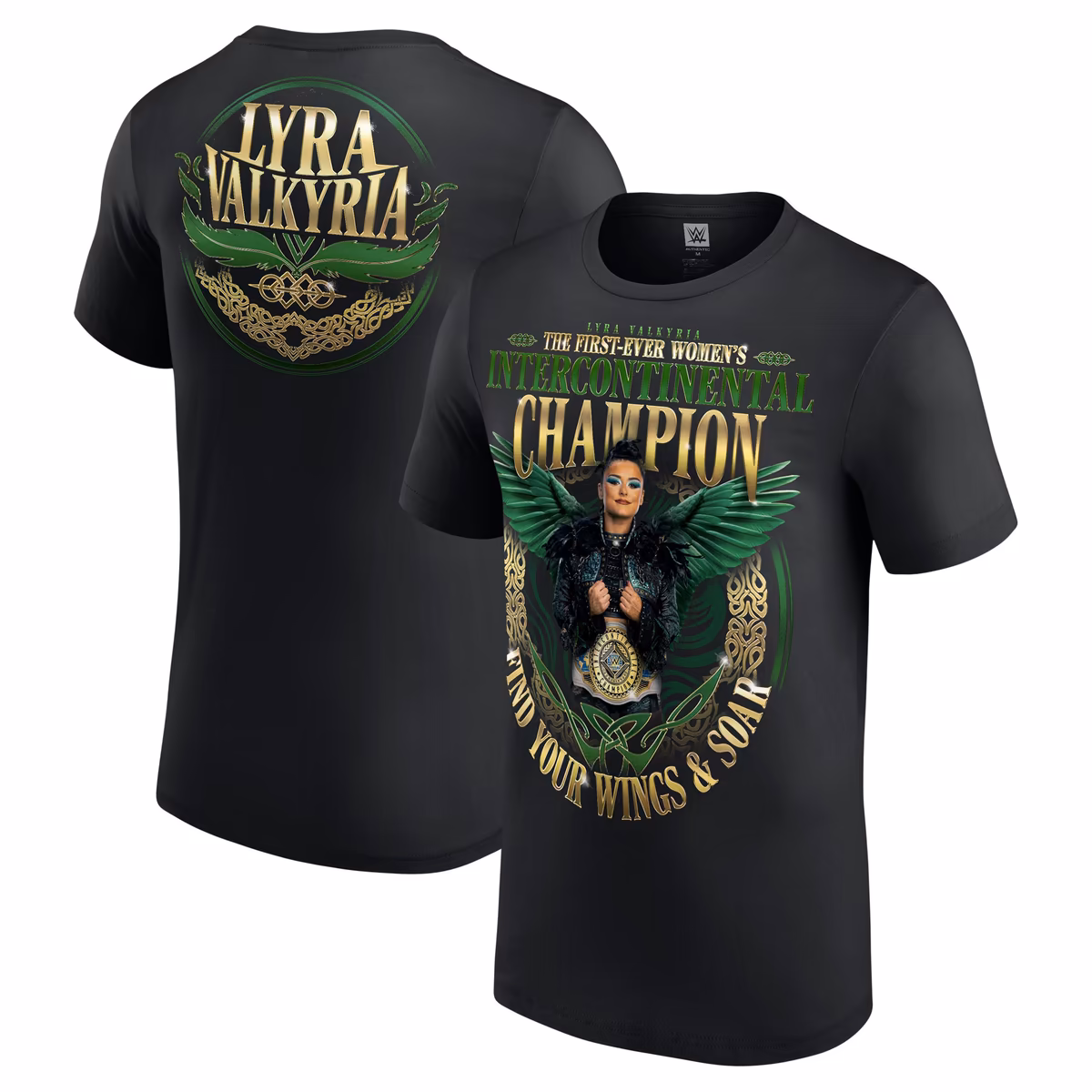 Men's Black Lyra Valkyria First Women's Intercontinental Champion T-Shirt