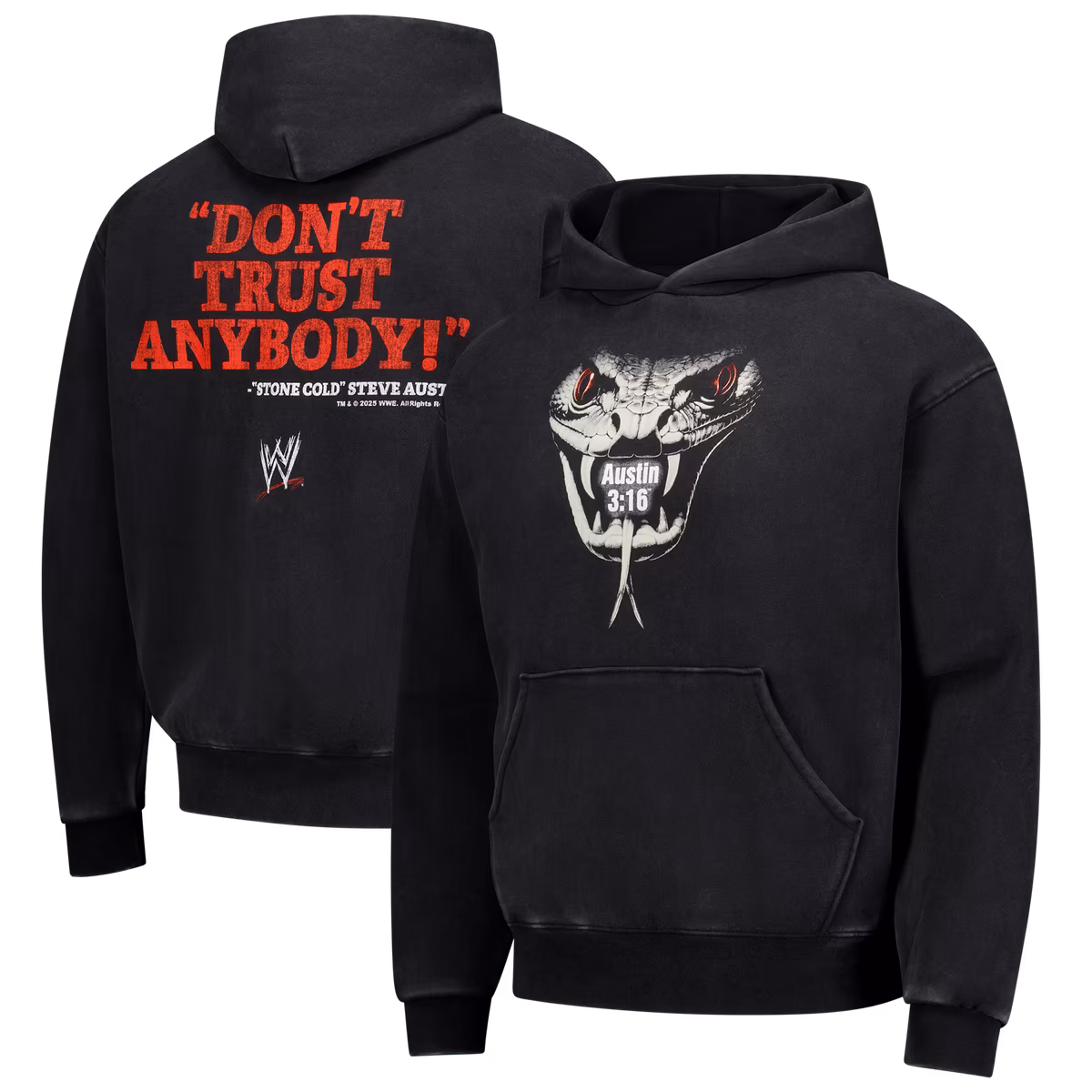 Men's Black "Stone Cold" Steve Austin Don't Trust Anybody Hoodie