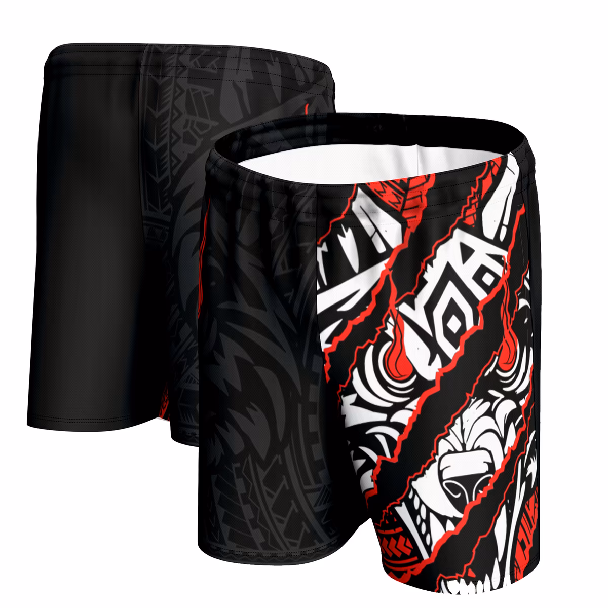 Men's ProSphere Black Jacob Fatu Claw Mark Shorts 8 Men's ProSphere Black Jacob Fatu Claw Mark Shorts