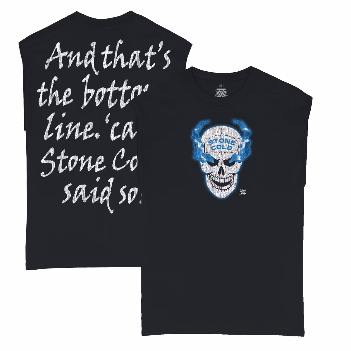 Men's Ripple Junction Black "Stone Cold" Steve Austin Quote Vintage Muscle T-Shirt 2 Men's Ripple Junction Black "Stone Cold" Steve Austin Quote Vintage Muscle T-Shirt