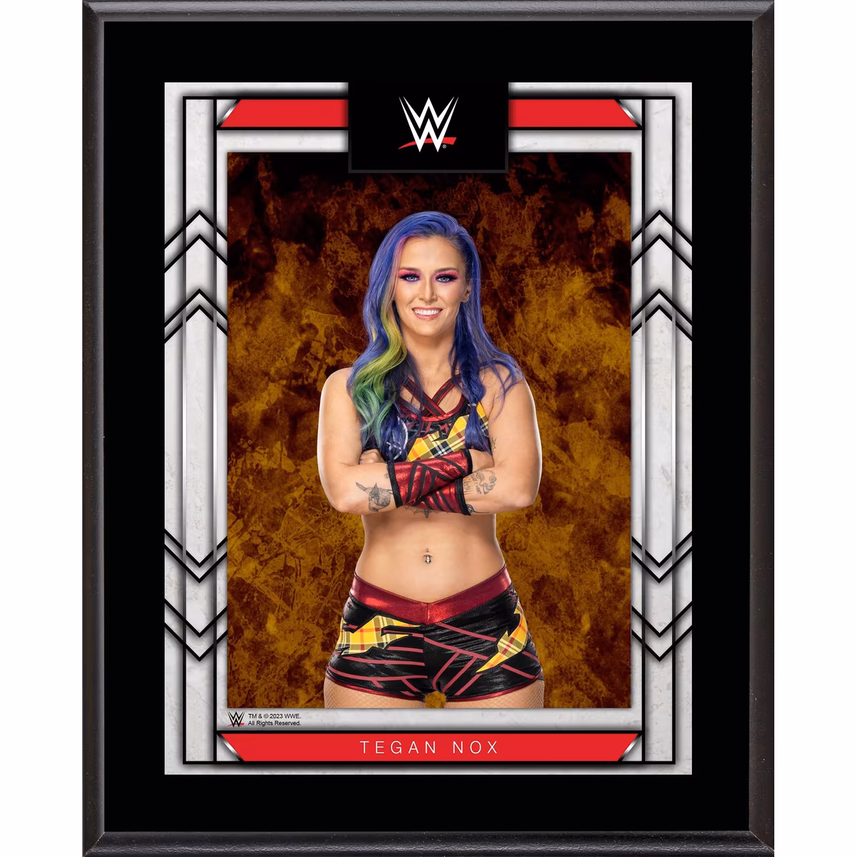 Tegan Nox WWE 10.5" x 13" Sublimated Plaque 1 Tegan Nox WWE 10.5" x 13" Sublimated Plaque